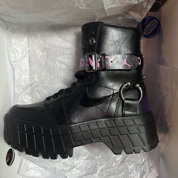 Womens Air Jordan 1 High Brooklyn 'No Gravity' - Picture 1 of 6